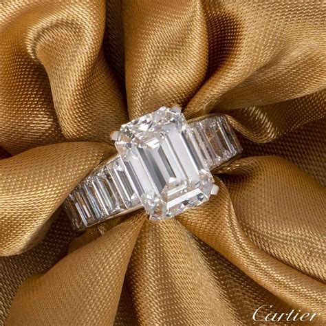 cartier emerald ring|cartier emerald cut diamond ring.